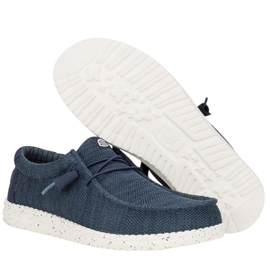 HEYDUDE Wally Stretch Sox Scarpe da Uomo Art.41898-410 Col.Blu Navy