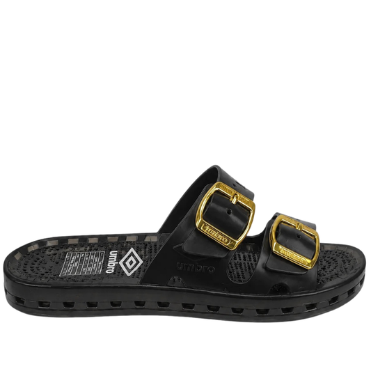Umbro Ciabatte Donna con doppia fibbia Art.RFP37162S SHB Col.Nero Lucido
