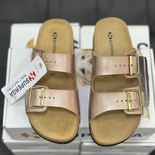 Superga Sandali da Donna con doppia fibbia Col.Salmone