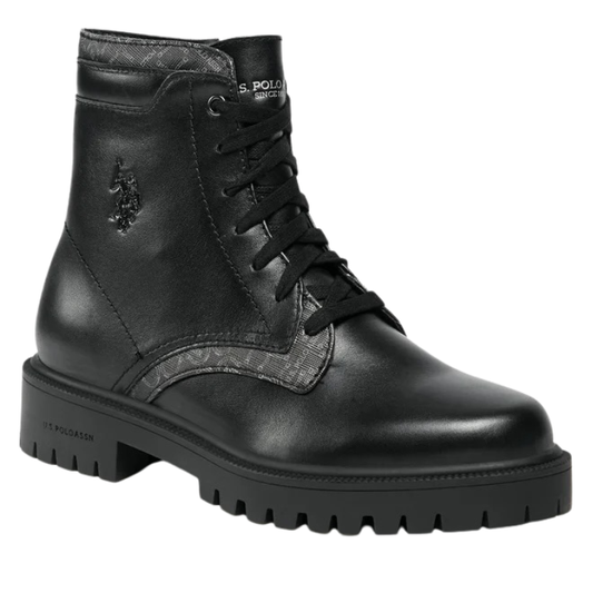 U.S. Polo Assn. Stivaletti da donna in pelle Art.KARMA007 Col.Nero
