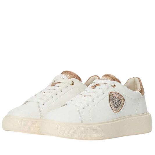 Blauer VENUS01 Scarpe da Donna Art.S5VENUS01/SAT Col.Bianco con gomma Beige