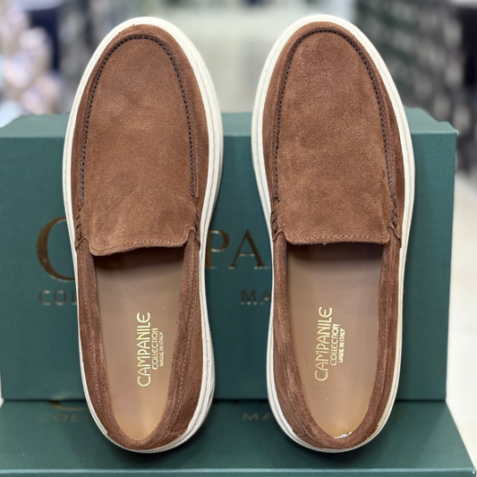 Campanile Collection Mocassino Uomo in camoscio Col.Marrone