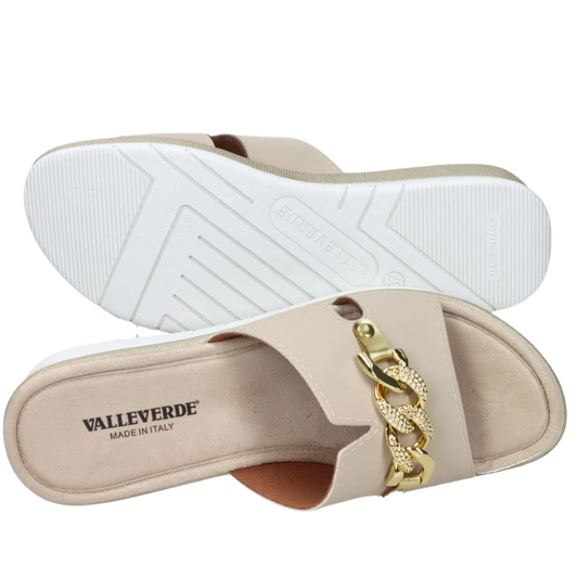 Valleverde Ciabatte Donna Art.52102 Col.Beige