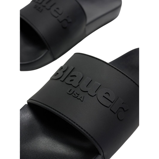 Blauer Sandali da Uomo - Ciabatte in gomma Art.S5JASPER03/PUC Col.Nero
