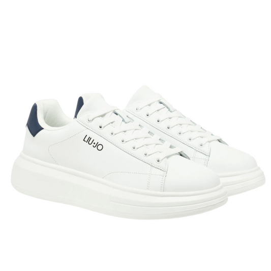 Liu jo Scarpe da Uomo Art.BIG 01 Col.Bianco con inserti Blu